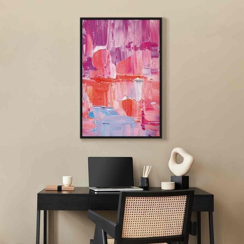 Quadro - Colorful Contrasts - Energetic Color Transitions in Shades of Pink in Poster e stampe Collezione Casa - Trebisacce, commercioVirtuoso.it