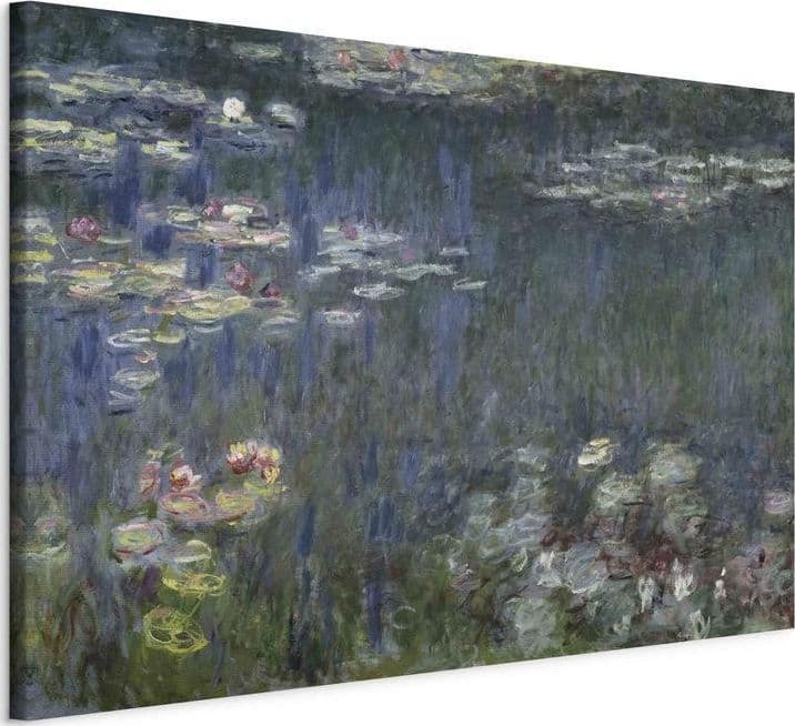 Quadro - Waterlilies: Green Reflections (Claude Monet) in Poster e stampe Collezione Casa - Trebisacce, commercioVirtuoso.it