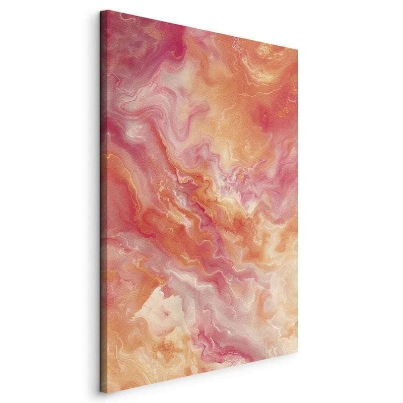 Quadro - Fiery Colors - Dynamic Shapes in Colors of Fire and Pink in Poster e stampe Collezione Casa - Trebisacce, commercioVirtuoso.it