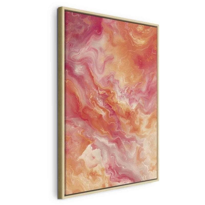 Quadro - Fiery Colors - Dynamic Shapes in Colors of Fire and Pink in Poster e stampe Collezione Casa - Trebisacce, commercioVirtuoso.it