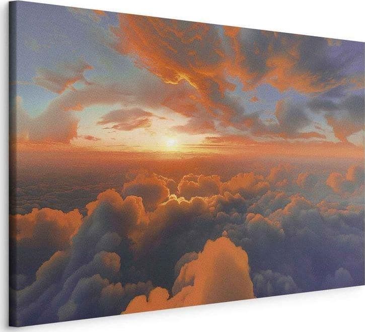 Quadro - When Dawn Tickles the Clouds: A Spectacle of Colors on the Morning Sky in Poster e stampe Collezione Casa - Trebisacce, commercioVirtuoso.it