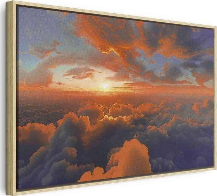 Quadro - When Dawn Tickles the Clouds: A Spectacle of Colors on the Morning Sky in Poster e stampe Collezione Casa - Trebisacce, commercioVirtuoso.it