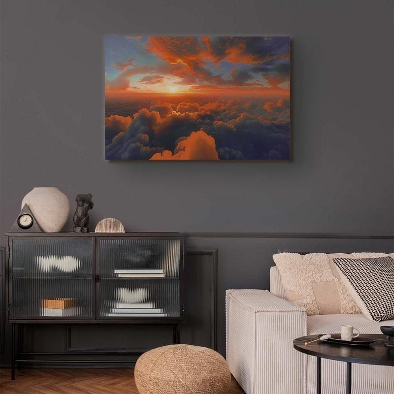Quadro - When Dawn Tickles the Clouds: A Spectacle of Colors on the Morning Sky in Poster e stampe Collezione Casa - Trebisacce, commercioVirtuoso.it