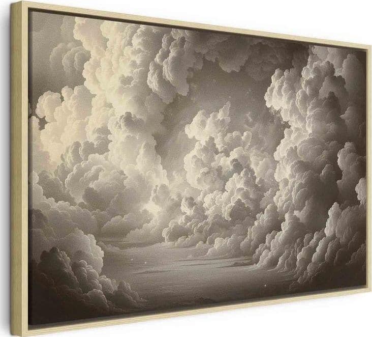 Quadro - Whisper of Illuminated Clouds: Soft Play of Light in the Theater of the Heavens in Poster e stampe Collezione Casa - Trebisacce, commercioVirtuoso.it