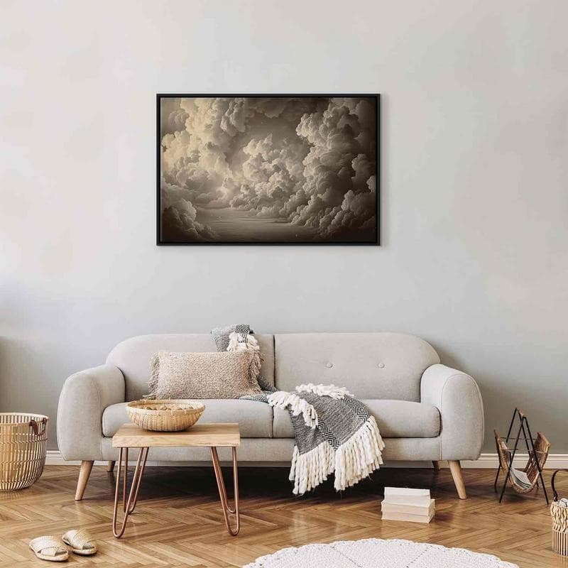 Quadro - Whisper of Illuminated Clouds: Soft Play of Light in the Theater of the Heavens in Poster e stampe Collezione Casa - Trebisacce, commercioVirtuoso.it