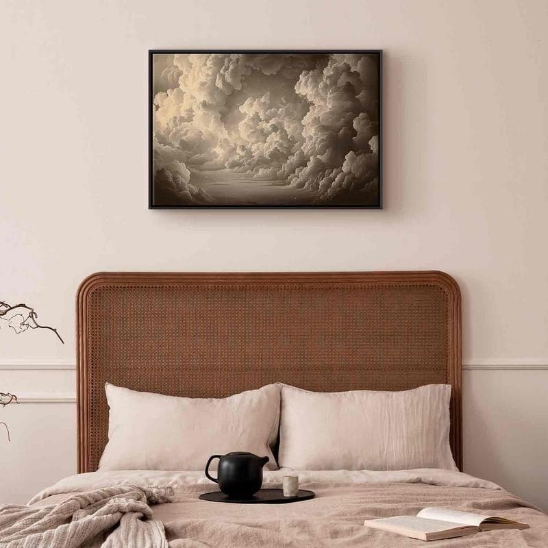 Quadro - Whisper of Illuminated Clouds: Soft Play of Light in the Theater of the Heavens in Poster e stampe Collezione Casa - Trebisacce, commercioVirtuoso.it
