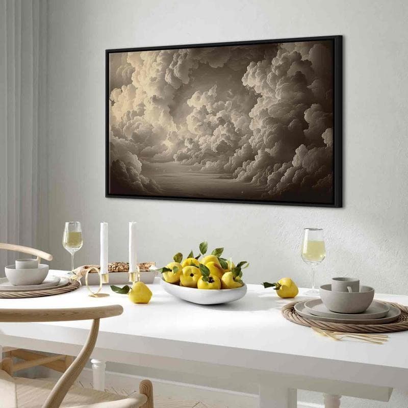 Quadro - Whisper of Illuminated Clouds: Soft Play of Light in the Theater of the Heavens in Poster e stampe Collezione Casa - Trebisacce, commercioVirtuoso.it