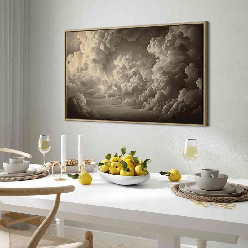 Quadro - Whisper of Illuminated Clouds: Soft Play of Light in the Theater of the Heavens in Poster e stampe Collezione Casa - Trebisacce, commercioVirtuoso.it