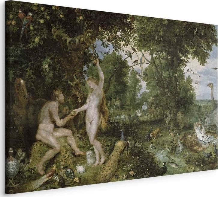 Quadro - The Garden of Eden with the Fall of Man (Peter Paul Rubens) in Poster e stampe Collezione Casa - Trebisacce, commercioVirtuoso.it
