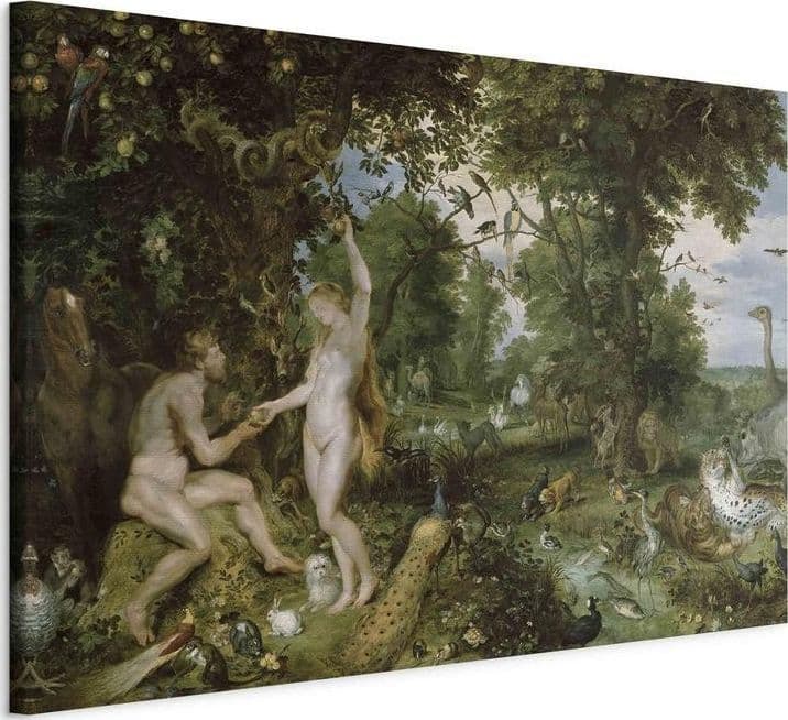 Quadro - The Garden of Eden with the Fall of Man (Peter Paul Rubens) in Poster e stampe Collezione Casa - Trebisacce, commercioVirtuoso.it