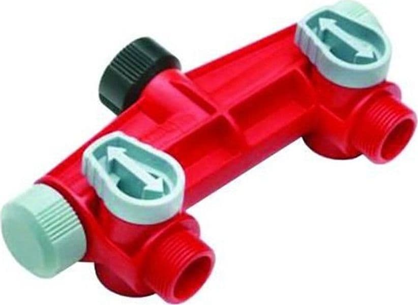IPIERRE PRESA RUBINETTO A DUE USCITE FILETTO 3/4" M in prodotto EuroStore07 - Alatri, commercioVirtuoso.it