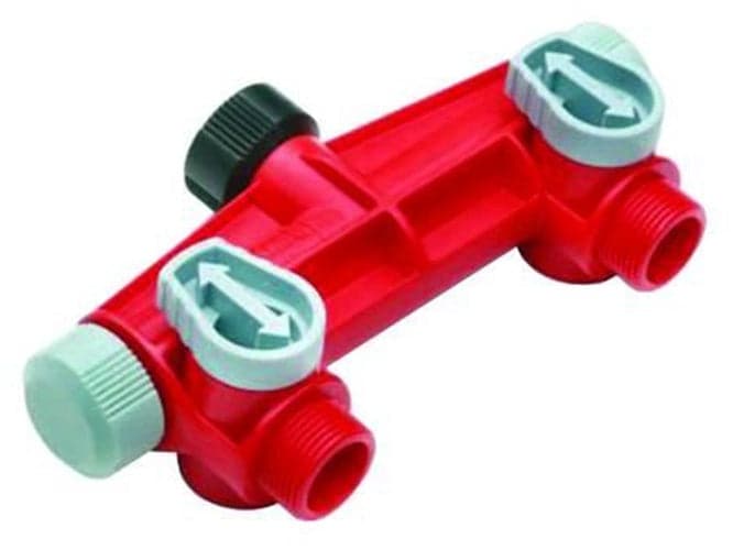 IPIERRE PRESA RUBINETTO A DUE USCITE FILETTO 3/4" M in prodotto EuroStore07 - Alatri, commercioVirtuoso.it