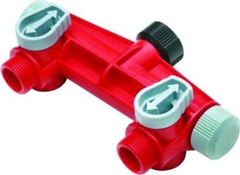 IPIERRE PRESA RUBINETTO A DUE USCITE FILETTO 3/4" M in prodotto EuroStore07 - Alatri, commercioVirtuoso.it