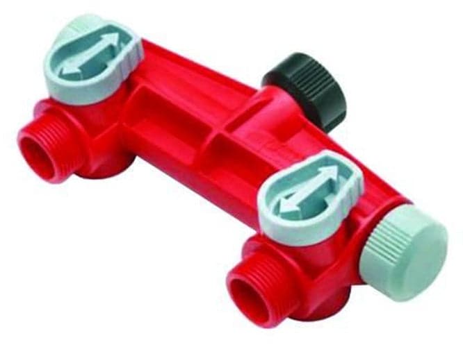 IPIERRE PRESA RUBINETTO A DUE USCITE FILETTO 3/4" M in prodotto EuroStore07 - Alatri, commercioVirtuoso.it
