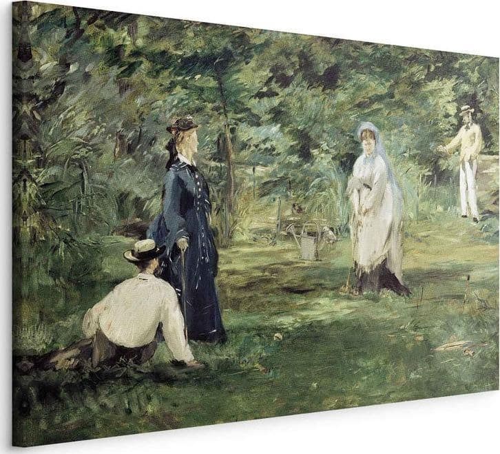 Quadro - La Partie de croquet à Paris (Edouard Manet) in Poster e stampe Collezione Casa - Trebisacce, commercioVirtuoso.it