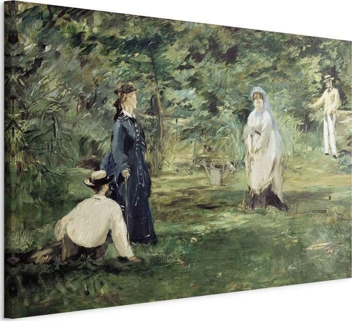 Quadro - La Partie de croquet à Paris (Edouard Manet) in Poster e stampe Collezione Casa - Trebisacce, commercioVirtuoso.it