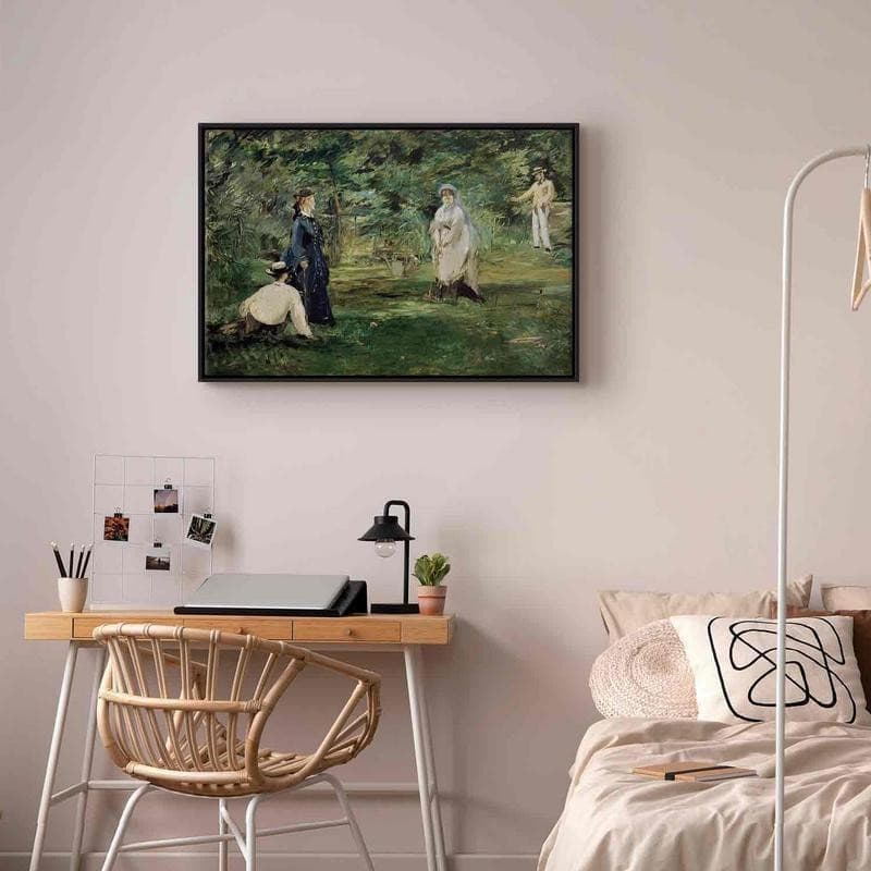 Quadro - La Partie de croquet à Paris (Edouard Manet) in Poster e stampe Collezione Casa - Trebisacce, commercioVirtuoso.it