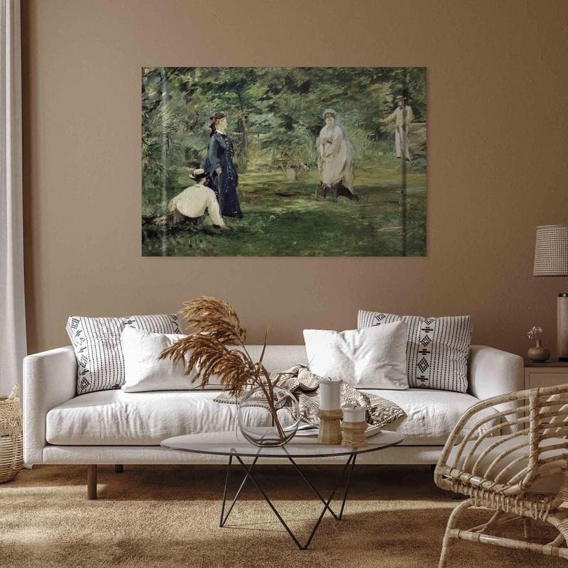 Quadro - La Partie de croquet à Paris (Edouard Manet) in Poster e stampe Collezione Casa - Trebisacce, commercioVirtuoso.it