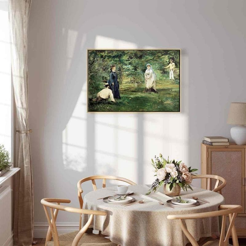 Quadro - La Partie de croquet à Paris (Edouard Manet) in Poster e stampe Collezione Casa - Trebisacce, commercioVirtuoso.it