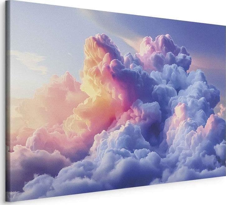 Quadro - Clouds Like Painted: Artistic Brushes of Dawn Painting the Sky in Poster e stampe Collezione Casa - Trebisacce, commercioVirtuoso.it