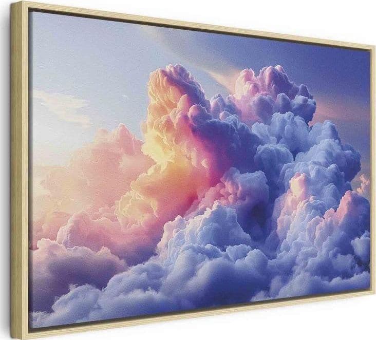 Quadro - Clouds Like Painted: Artistic Brushes of Dawn Painting the Sky in Poster e stampe Collezione Casa - Trebisacce, commercioVirtuoso.it