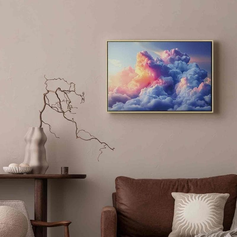 Quadro - Clouds Like Painted: Artistic Brushes of Dawn Painting the Sky in Poster e stampe Collezione Casa - Trebisacce, commercioVirtuoso.it