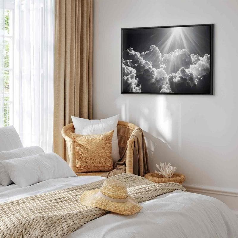 Quadro - Hope in the Clouds: Inspiring Rays of the Sun – Awaken Emotions in Poster e stampe Collezione Casa - Trebisacce, commercioVirtuoso.it