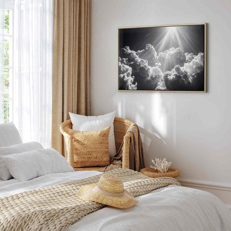 Quadro - Hope in the Clouds: Inspiring Rays of the Sun – Awaken Emotions in Poster e stampe Collezione Casa - Trebisacce, commercioVirtuoso.it