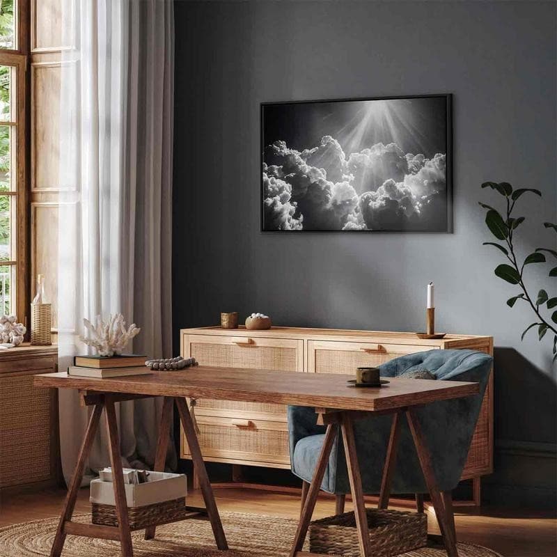 Quadro - Hope in the Clouds: Inspiring Rays of the Sun – Awaken Emotions in Poster e stampe Collezione Casa - Trebisacce, commercioVirtuoso.it