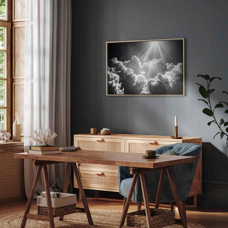Quadro - Hope in the Clouds: Inspiring Rays of the Sun – Awaken Emotions in Poster e stampe Collezione Casa - Trebisacce, commercioVirtuoso.it