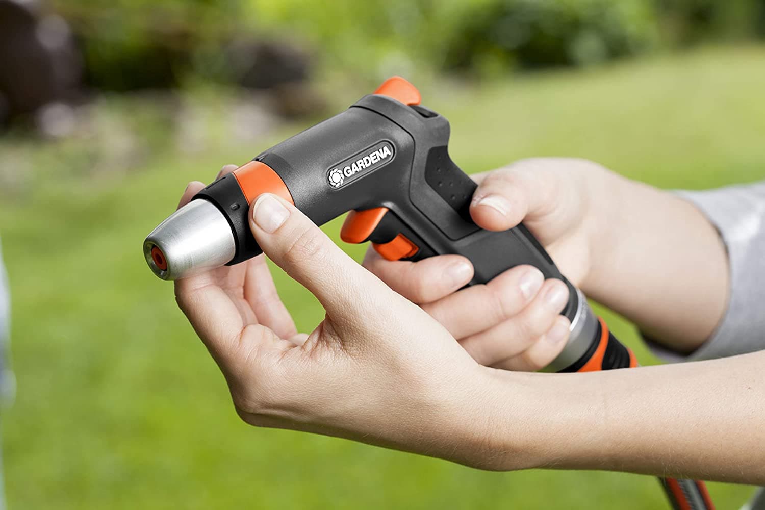 GARDENA - LANCIA A IMPULSI IN METALLO CON INNESTO RAPIDO IRRIGAZIONE FER 345545 in prodotto EuroStore07 - Alatri, commercioVirtuoso.it