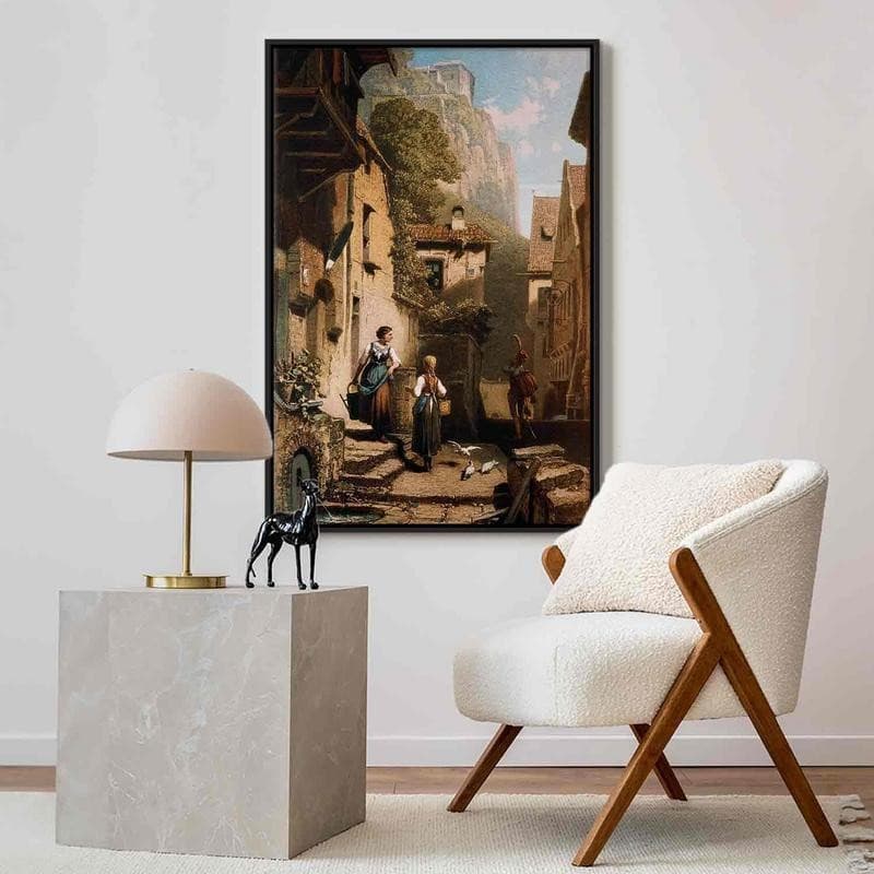 Quadro - Im Dachstübchen (Carl Spitzweg) in Poster e stampe Collezione Casa - Trebisacce, commercioVirtuoso.it