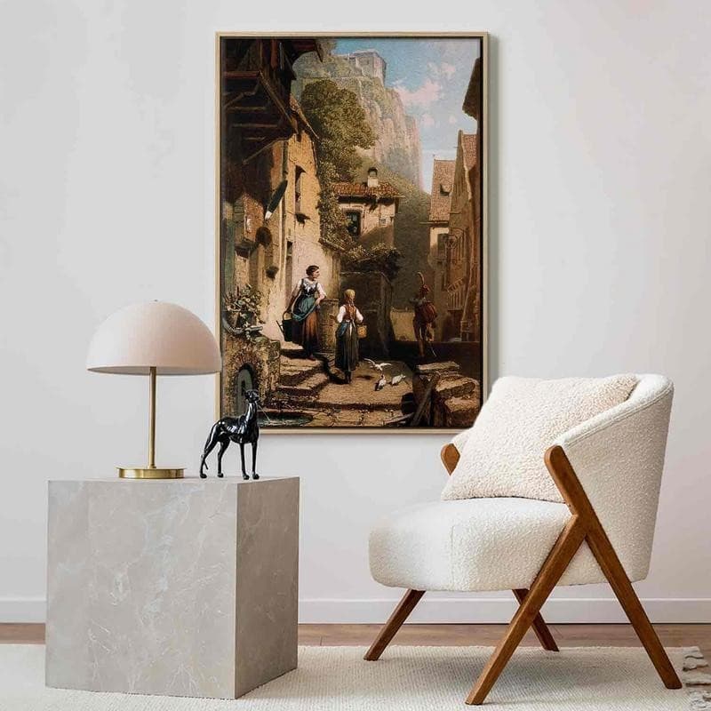 Quadro - Im Dachstübchen (Carl Spitzweg) in Poster e stampe Collezione Casa - Trebisacce, commercioVirtuoso.it