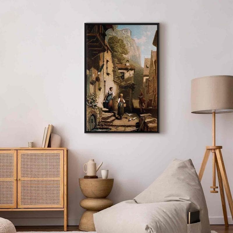Quadro - Im Dachstübchen (Carl Spitzweg) in Poster e stampe Collezione Casa - Trebisacce, commercioVirtuoso.it