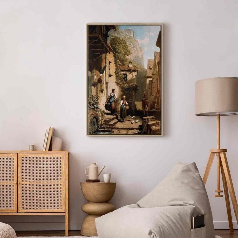Quadro - Im Dachstübchen (Carl Spitzweg) in Poster e stampe Collezione Casa - Trebisacce, commercioVirtuoso.it