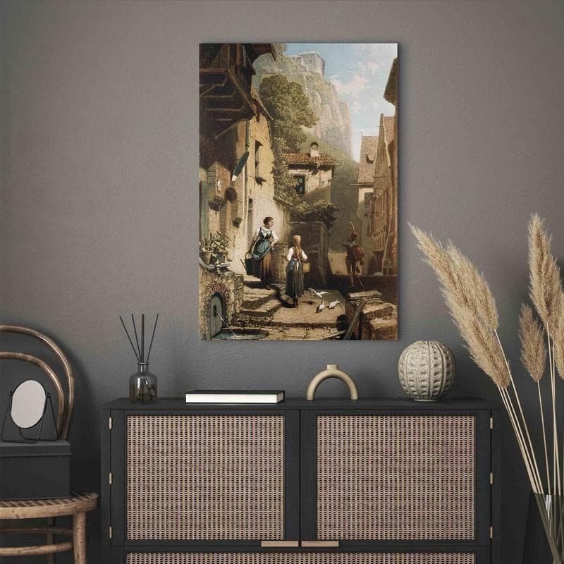 Quadro - Im Dachstübchen (Carl Spitzweg) in Poster e stampe Collezione Casa - Trebisacce, commercioVirtuoso.it