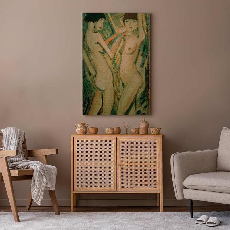 Quadro - Zwei Mädchen (Otto Mueller) in Poster e stampe Collezione Casa - Trebisacce, commercioVirtuoso.it