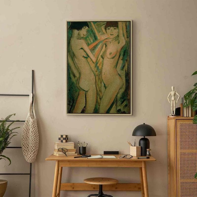 Quadro - Zwei Mädchen (Otto Mueller) in Poster e stampe Collezione Casa - Trebisacce, commercioVirtuoso.it