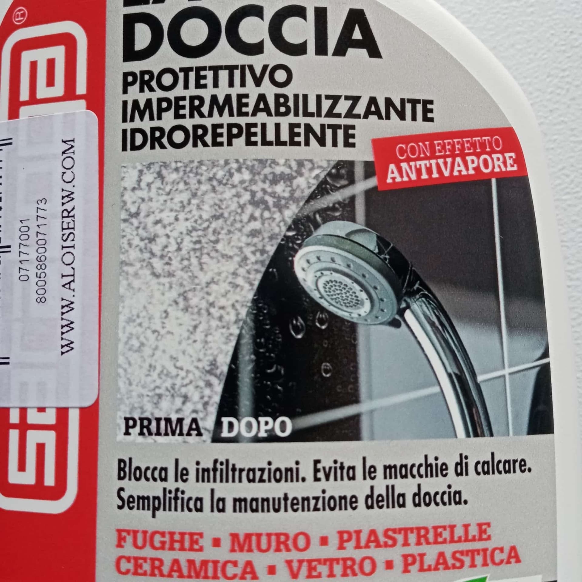 Saratoga La Doccia 330ml impermeabilizzante spray trasparente senza solventi inodore ideato per le fughe della doccia in Impermeabili Aloiserw.com - Altomonte, commercioVirtuoso.it
