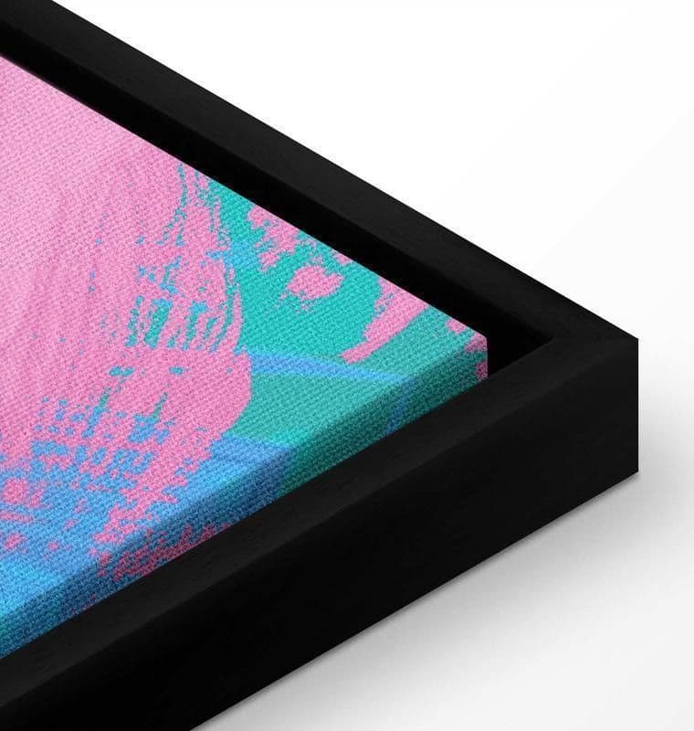 Quadro - Pink Flamingo - Abstract Flamingo Against Palms and Ice Cubes in Poster e stampe Collezione Casa - Trebisacce, commercioVirtuoso.it