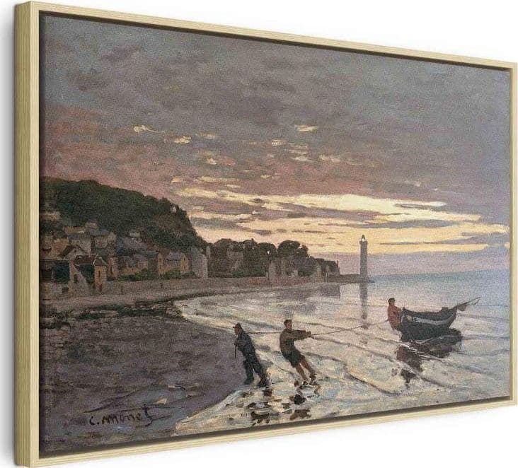 Quadro - Hauling a Boat Ashore, Honfleur in Poster e stampe Collezione Casa - Trebisacce, commercioVirtuoso.it