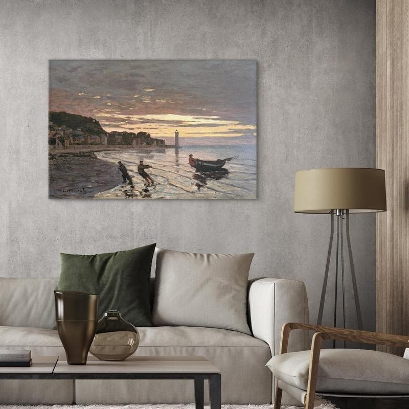 Quadro - Hauling a Boat Ashore, Honfleur in Poster e stampe Collezione Casa - Trebisacce, commercioVirtuoso.it