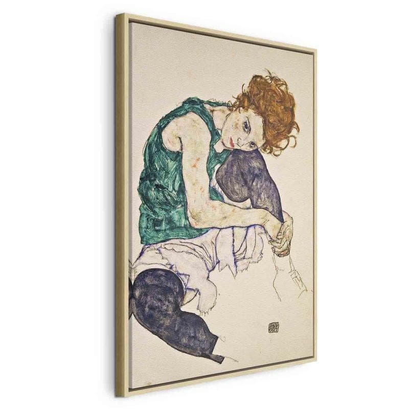 Quadro - Seated Woman with Legs Drawn Up in Poster e stampe Collezione Casa - Trebisacce, commercioVirtuoso.it