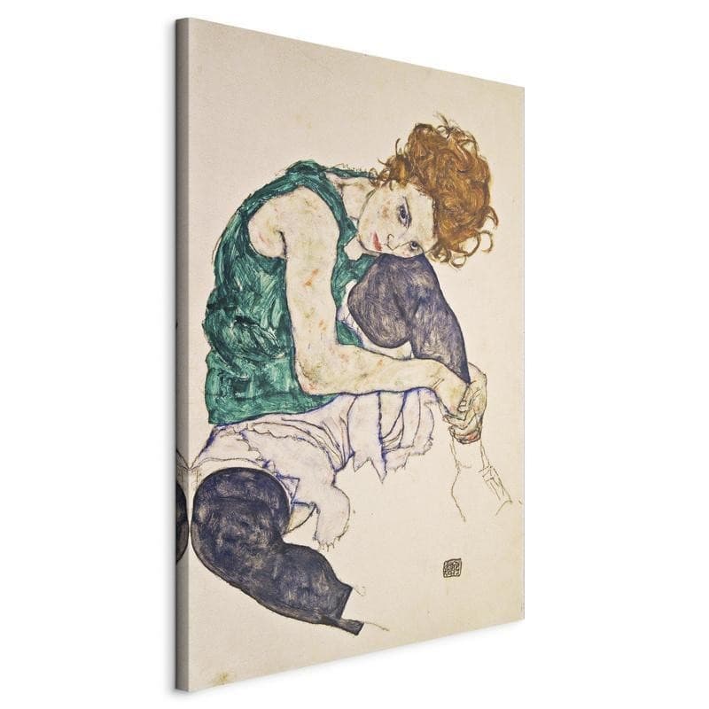 Quadro - Seated Woman with Legs Drawn Up in Poster e stampe Collezione Casa - Trebisacce, commercioVirtuoso.it