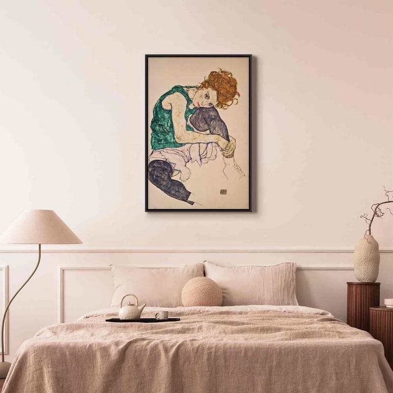 Quadro - Seated Woman with Legs Drawn Up in Poster e stampe Collezione Casa - Trebisacce, commercioVirtuoso.it