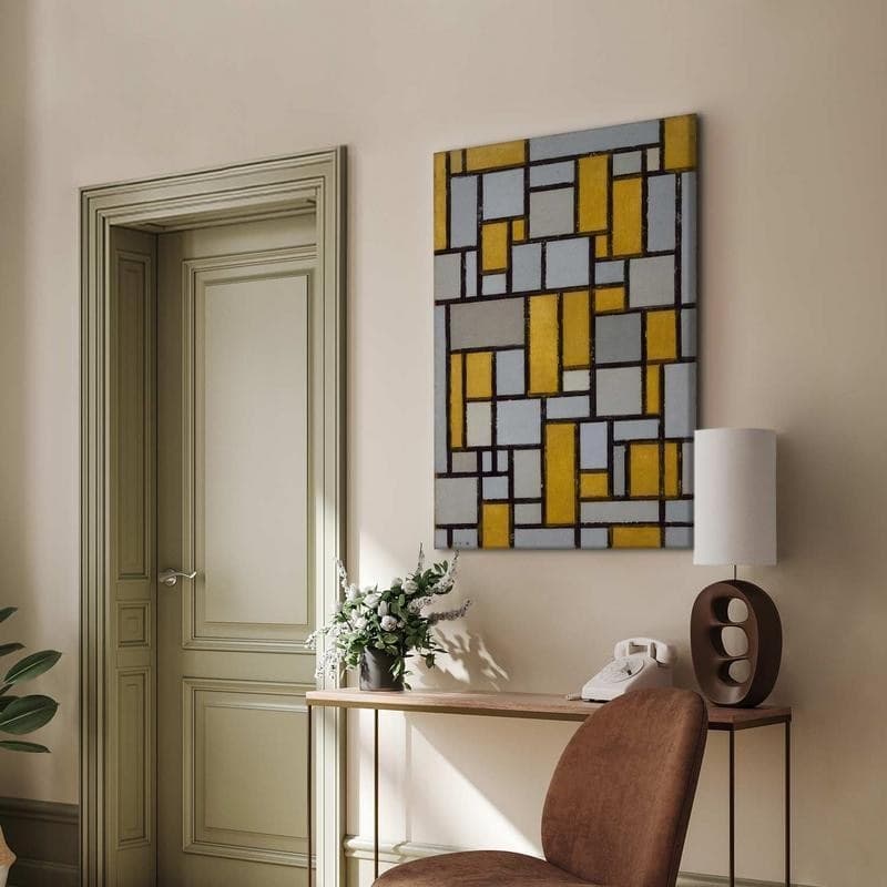 Quadro - Composition with grid 1 (Piet Mondrian) in Poster e stampe Collezione Casa - Trebisacce, commercioVirtuoso.it