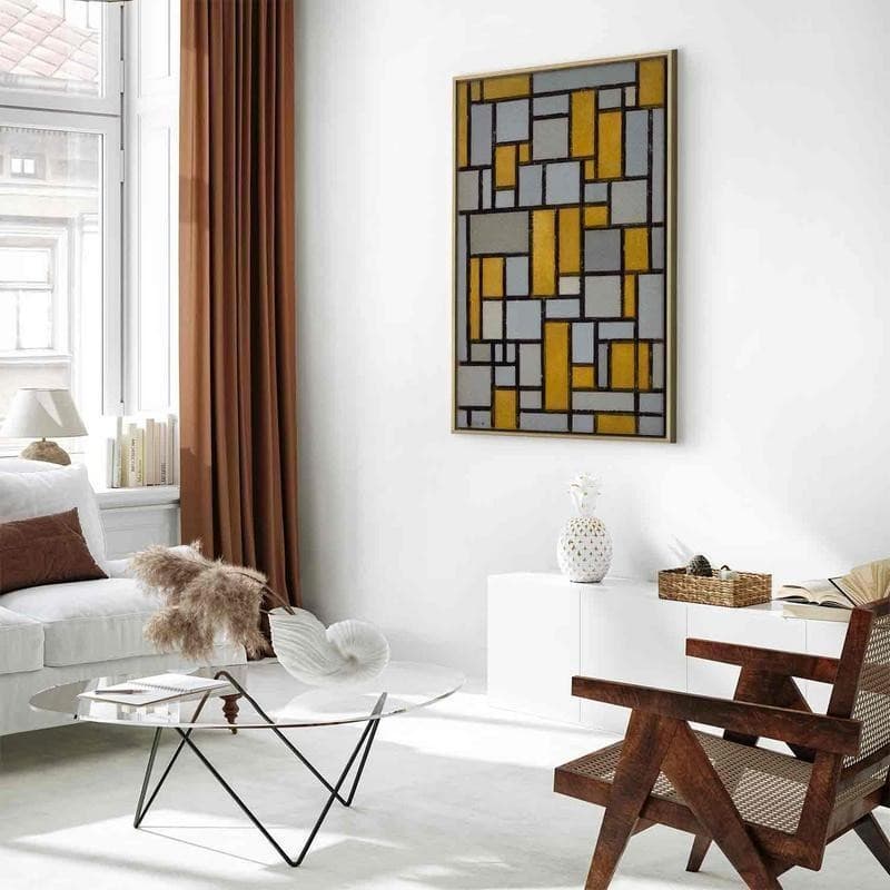 Quadro - Composition with grid 1 (Piet Mondrian) in Poster e stampe Collezione Casa - Trebisacce, commercioVirtuoso.it