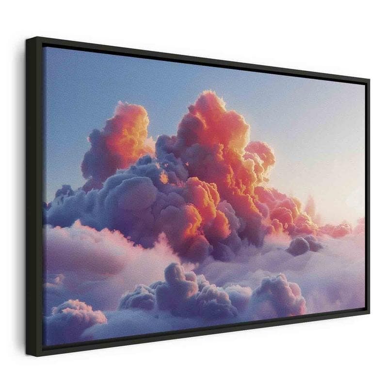 Quadro - Twilight Spectacle: Clouds in Shades of Pink and Violet in Poster e stampe Collezione Casa - Trebisacce, commercioVirtuoso.it