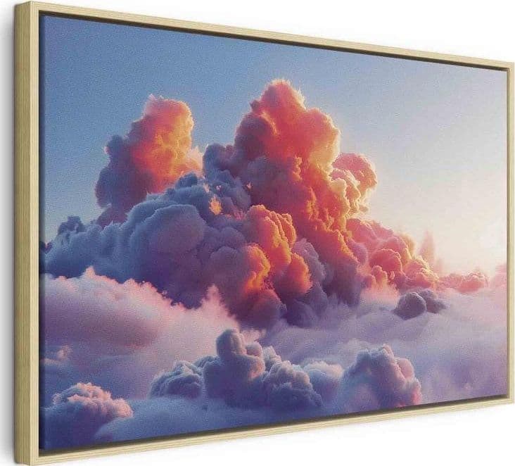 Quadro - Twilight Spectacle: Clouds in Shades of Pink and Violet in Poster e stampe Collezione Casa - Trebisacce, commercioVirtuoso.it