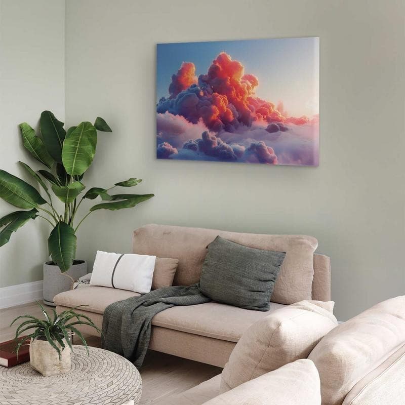 Quadro - Twilight Spectacle: Clouds in Shades of Pink and Violet in Poster e stampe Collezione Casa - Trebisacce, commercioVirtuoso.it